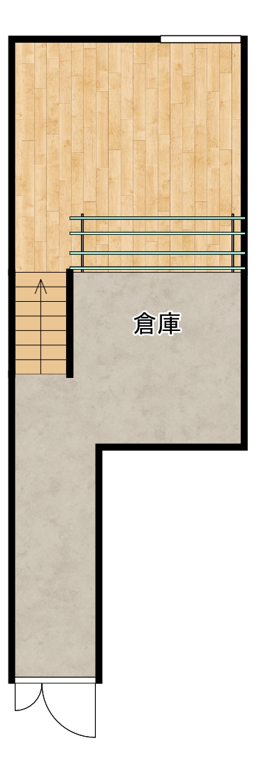 メゾン長浜Ⅱ B棟　倉庫間取・配置図